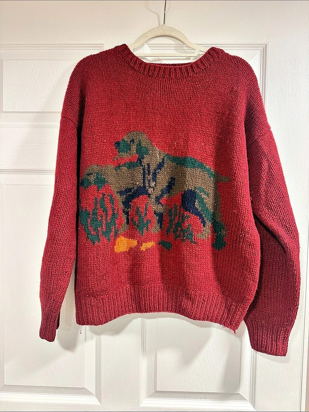 Gap Dinosaur Graphic Wool Blend Crewneck Sweater